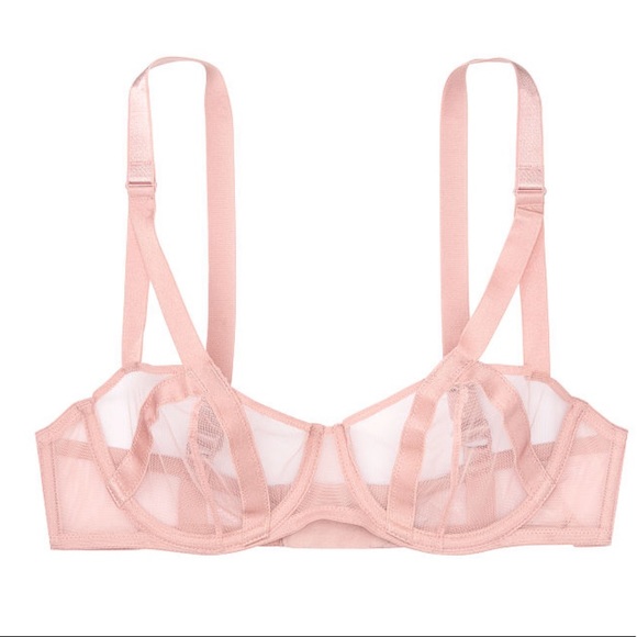 Victoria's Secret Other - VS Mesh Balconette Bra Unlined 36D